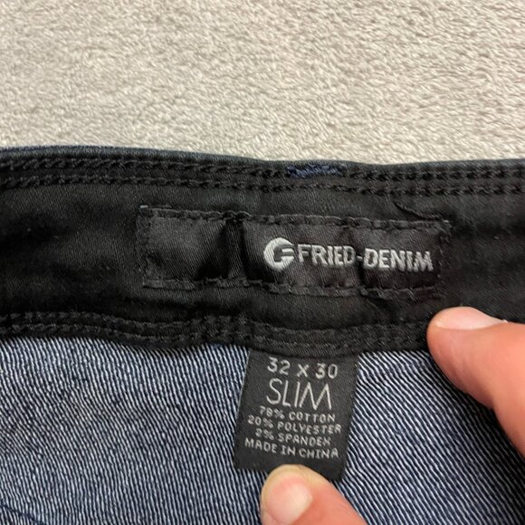 Fried Denim Men’s Jeans Size 32x30 Blue Slim Fit Straight Leg Stretch - Picture 7 of 10